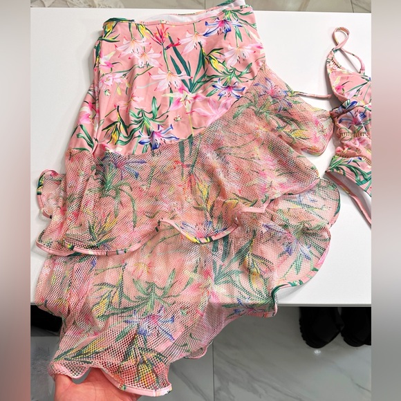 Swimsuit + coverup skirt set sz S - Picture 4 of 4